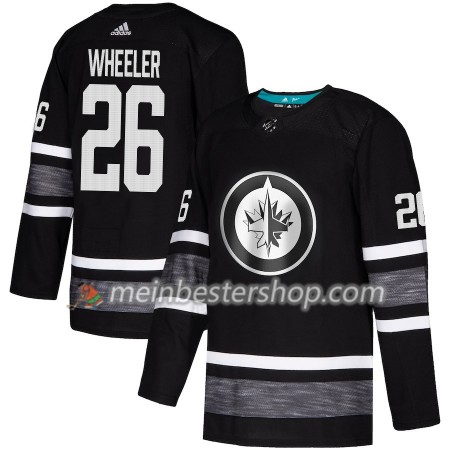 Winnipeg Jets All Star 2019 Blake Wheeler 26 2019 All-Star Adidas Schwarz Trikot Authentic - Herren